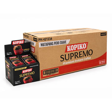 قهوه فوری سوپریمو پرمیوم کوپیکو  KOPIKO SUPREMO (کارتن  مادر 34 جعبه 24 عددی )